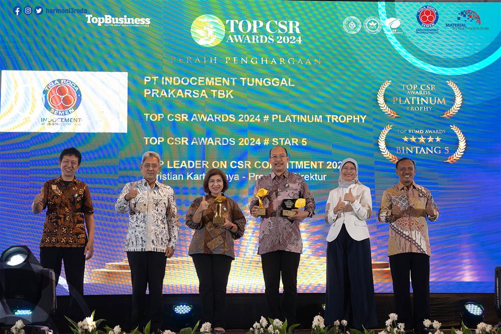 Indocement Kembali Raih Penghargaan TOP CSR Awards